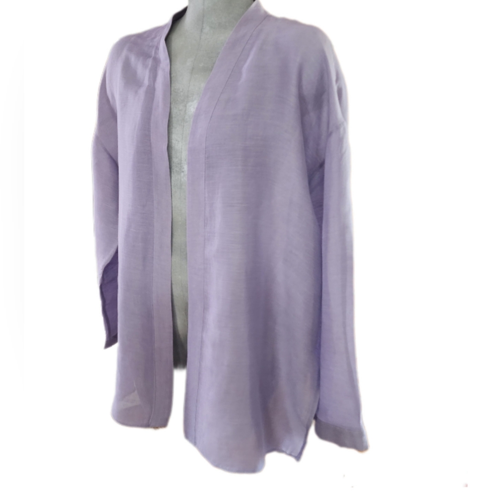 70% Linen 30%Silk EILEEN FISHER Short Duster (1X)